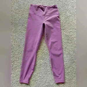 YOGALICIOUS LUX CROPPED DUSTY ROSE LEGGINGS. SIZE SMALL.